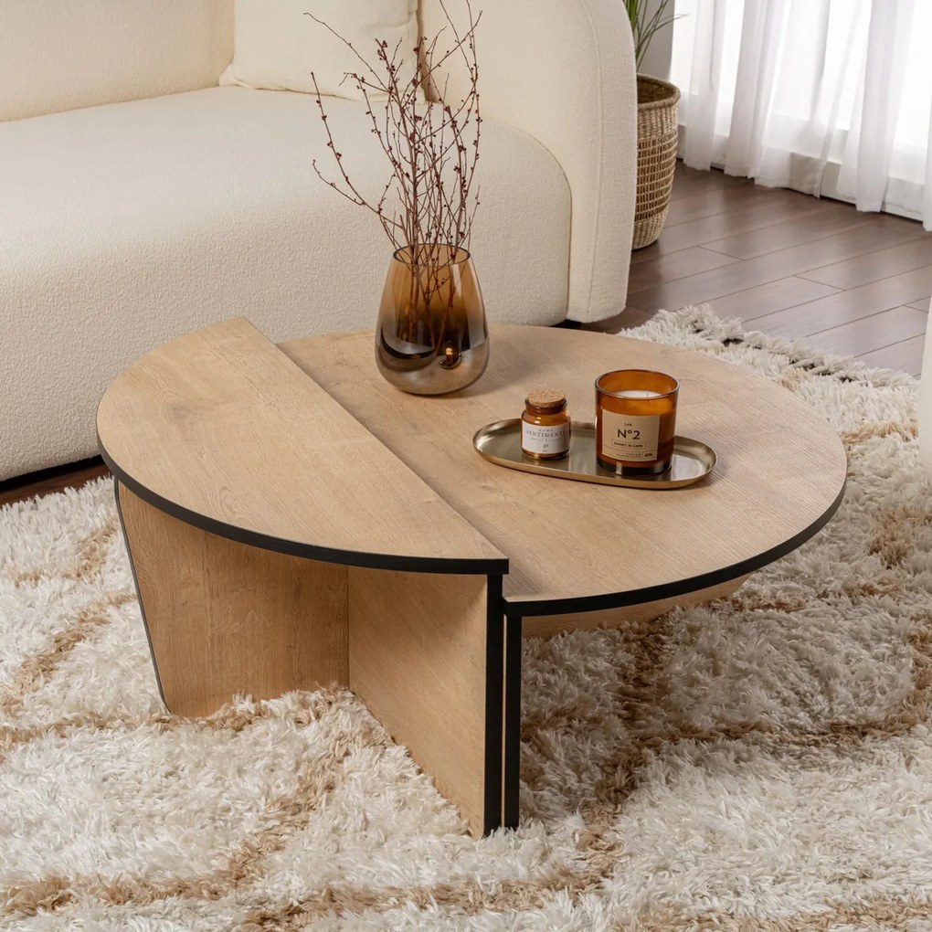 Stolik kawowy Orion Honey Oak Black