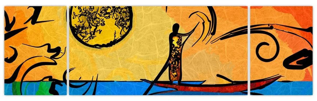 Obraz starożytnego obrazu (170x50 cm)