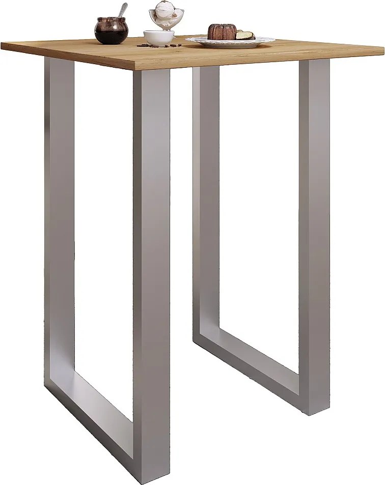 Drewniany stół stołowy stojący Xona 80x80