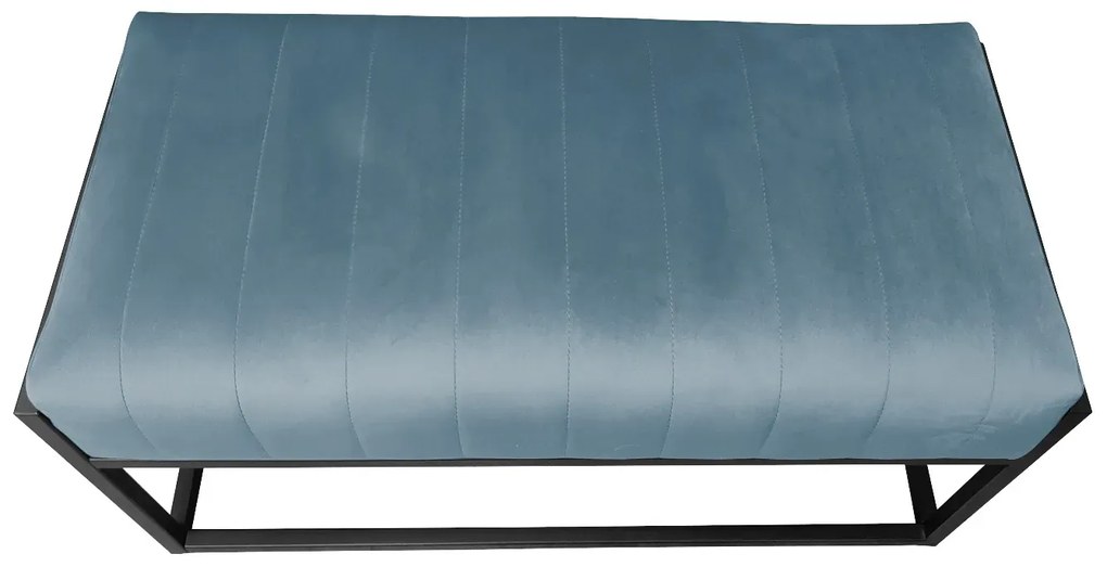 Ławka LILU BL VELVET szara ATOS