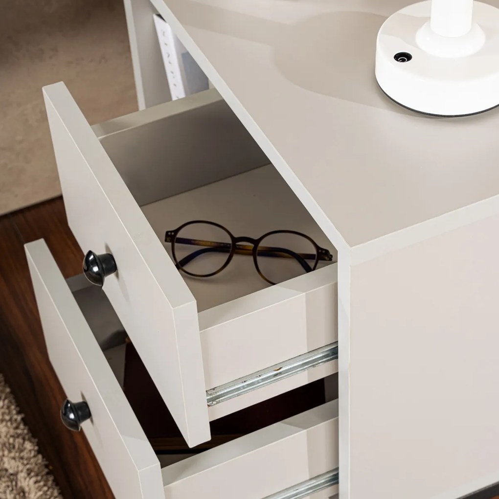 Stolik nocny Glimmer Grey