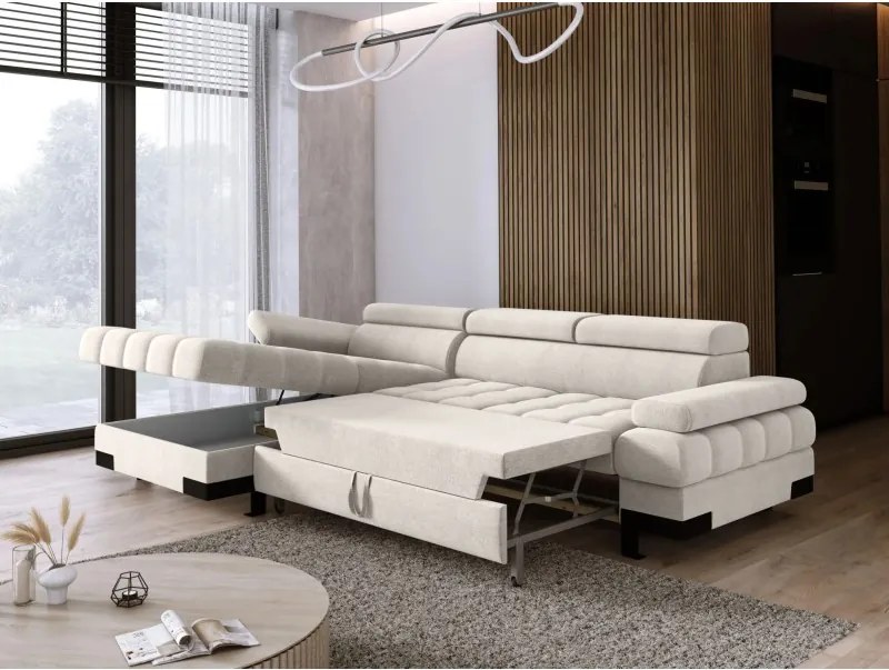 Narożnik SELVA S z funkcją spania i pojemnikiem WERSAL