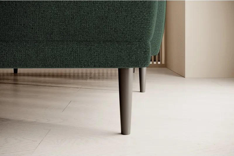 Narożnik BONO z funkcją spania Drewniane nóżki Eleganckie podłokietniki Głębokie siedzisko Prawa strona Barrel 37