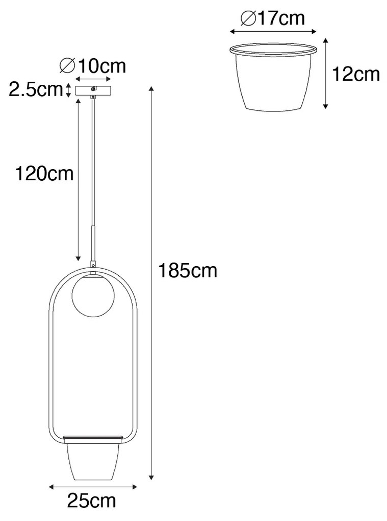 Lampa wisząca w stylu art deco złota z białym szkłem - Isabella ArtDeco Oswietlenie wewnetrzne