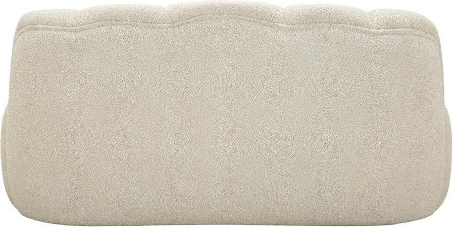 Biała sofa z materiału bouclé 145 cm Ball – Mauro Ferretti