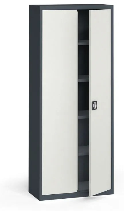 Kovona Szafa metalowa, 1950 x 800 x 400 mm, 4 półki, antracyt/szara