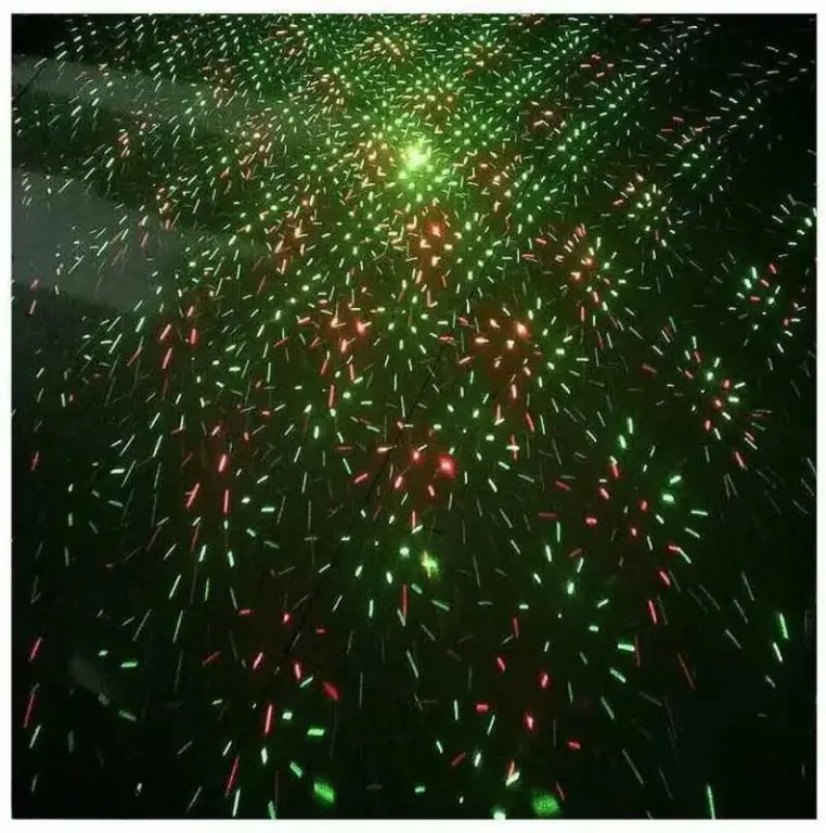 Projektor laserowy LED z efektem obrotowym LUMINEO 9 funkcji, czarny