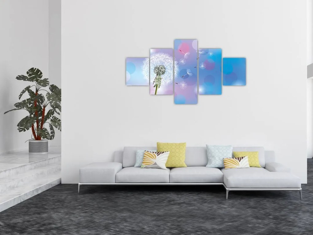 Obraz - Dmuchawiec na wietrze (125x70 cm)