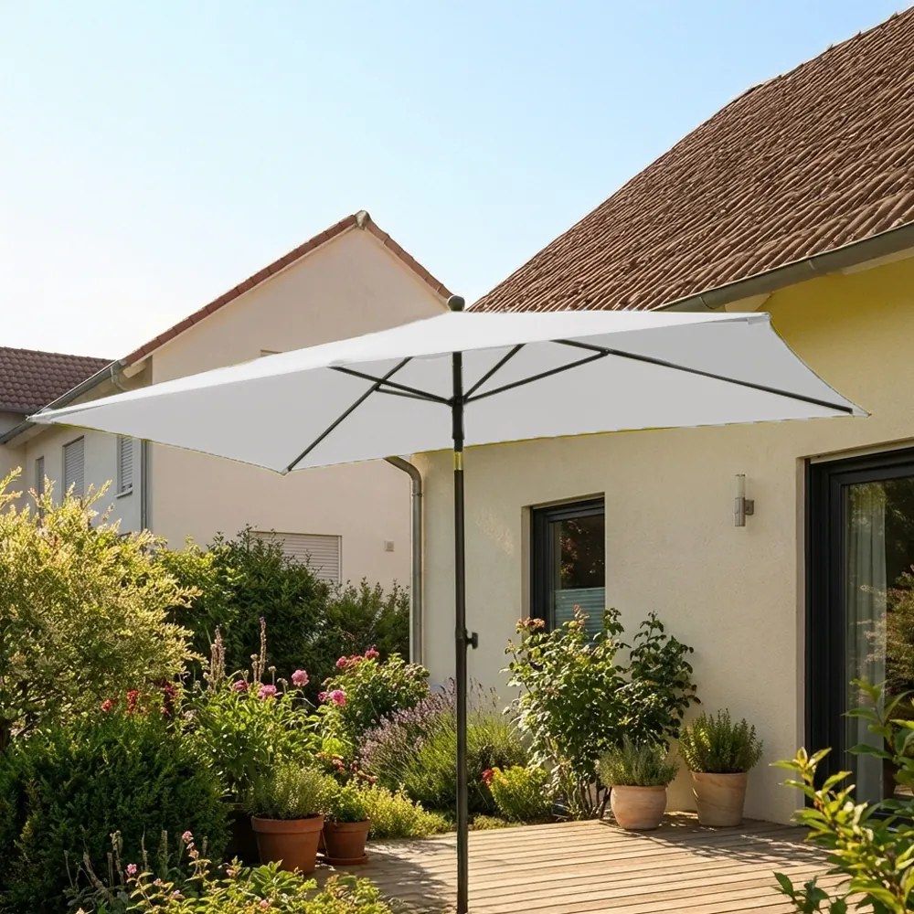 Parasol balkonowy prostokątny 2,1 x 1,4 m ecru PATIO