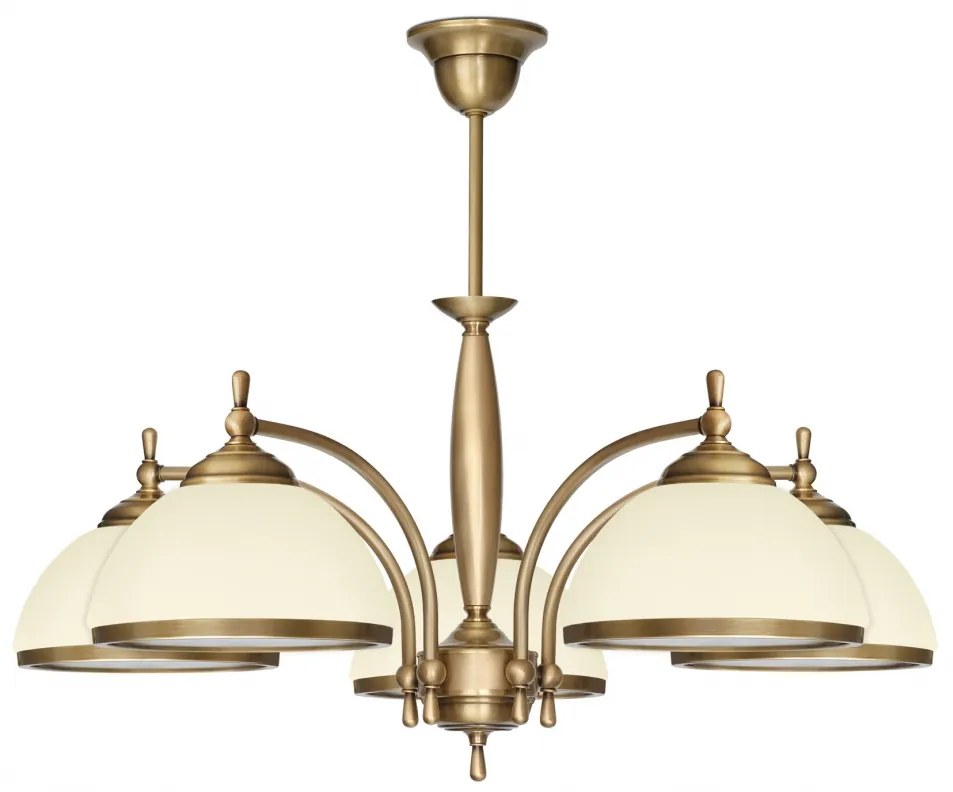 Żyrandol mosiężny do sypialni CR-S5E