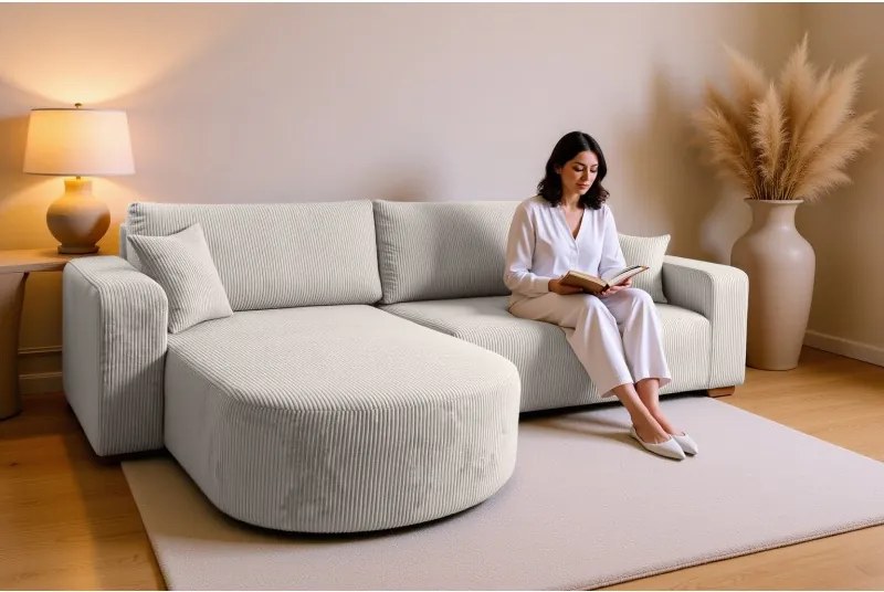 Narożnik BIS XL Uniwersalny z funkcją spania POSO 100 DomoHome