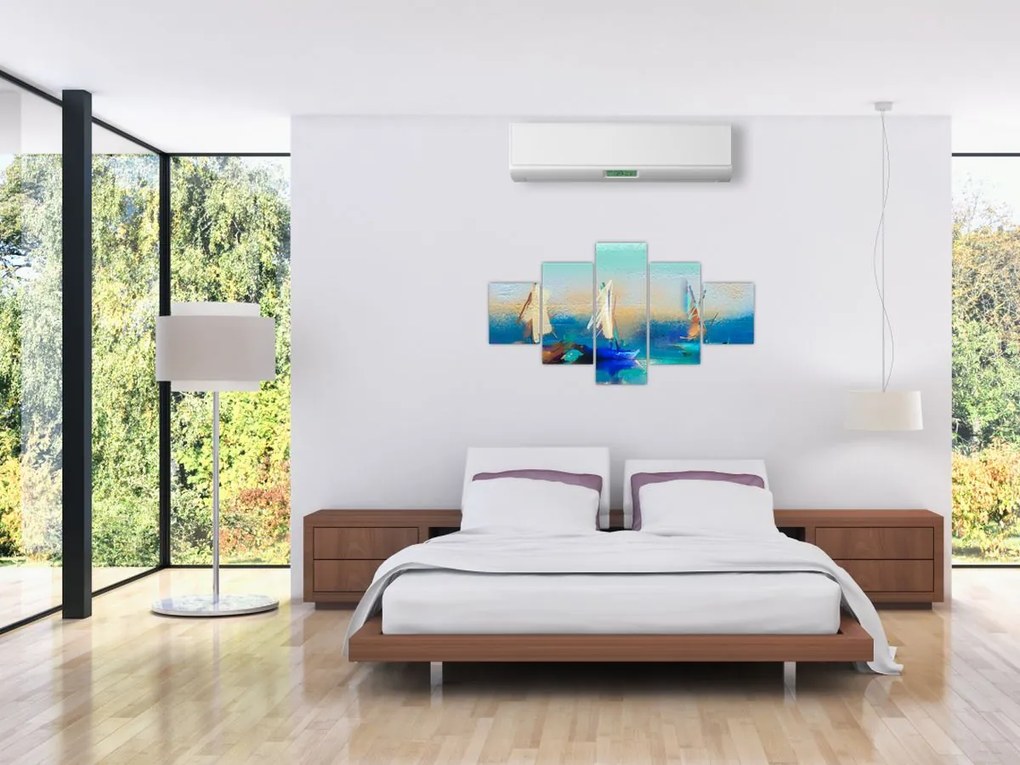 Obraz - Malarstwo krajobrazowe, malarstwo (125x70 cm)