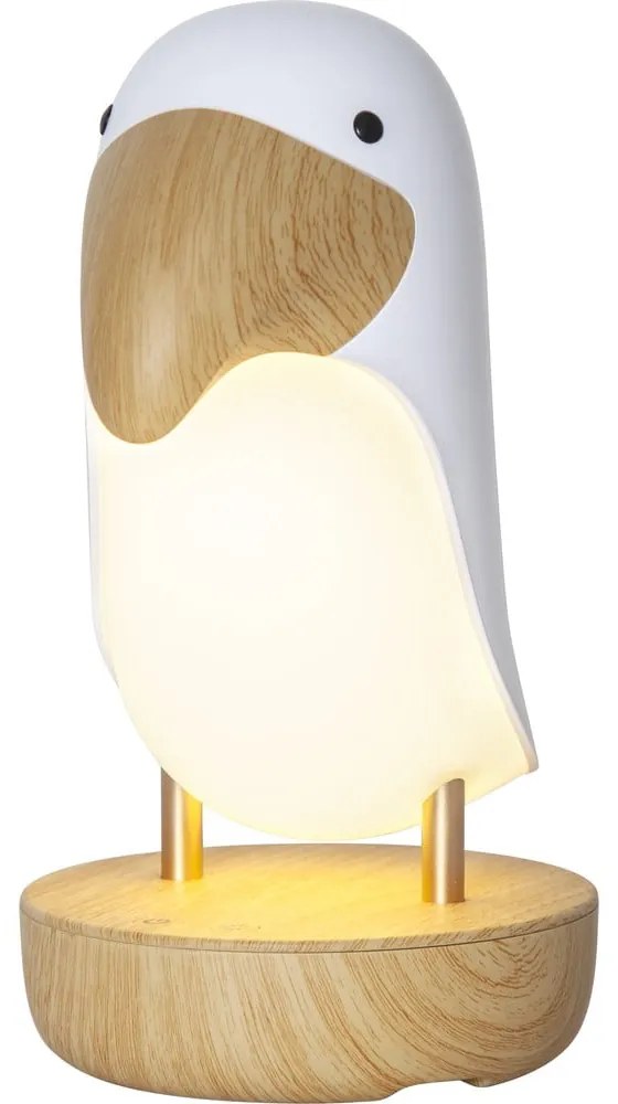 Biało-brązowa lampka nocna LED dla dzieci Toucan – Star Trading