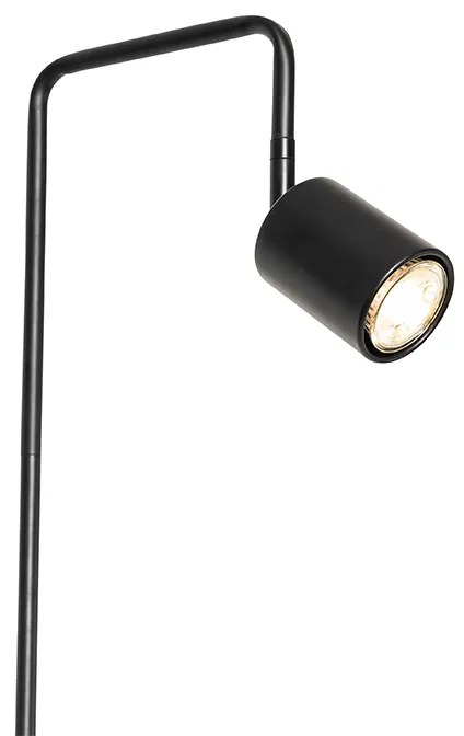 Nowoczesna lampa podłogowa czarna z regulacją - Java