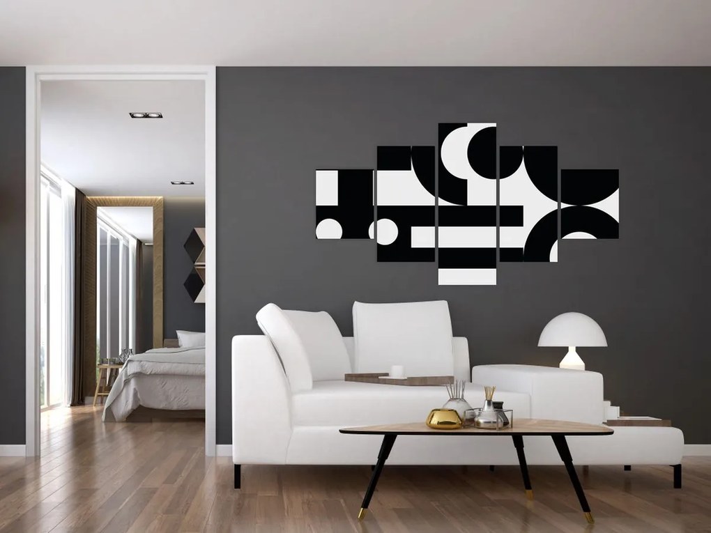 Obraz - Abstrakcja geometryczna N⁰3 (125x70 cm)