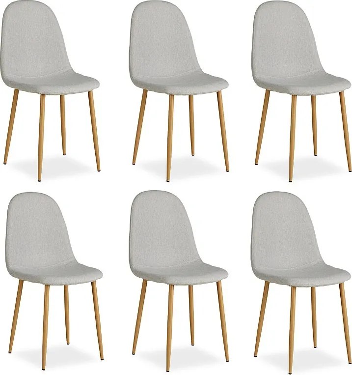 Krzesło jadalniane 44x88x45,5 cm szare Eames