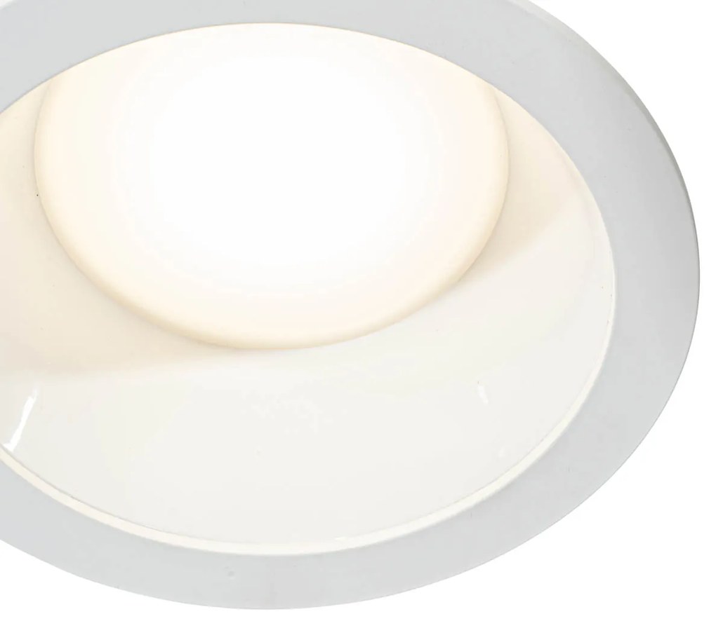 Set van 6 inbouwspots wit incl. LED 3000K-5000K - Elias Nowoczesny Oswietlenie wewnetrzne