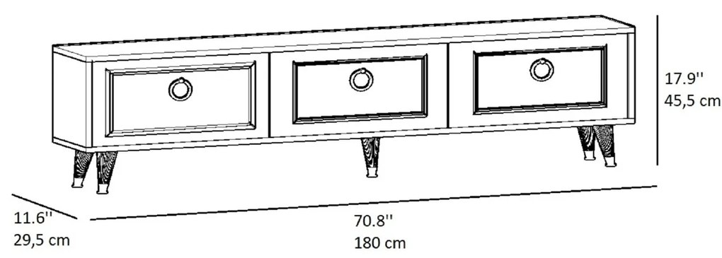 Stolik pod telewizor Sona White