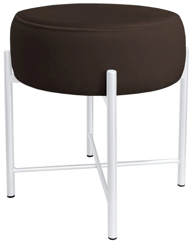 Taboret Pola noga metalowa biała MG05