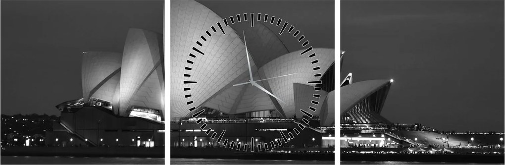 Obraz Opery w Sydney (z zegarem) (90x30 cm)