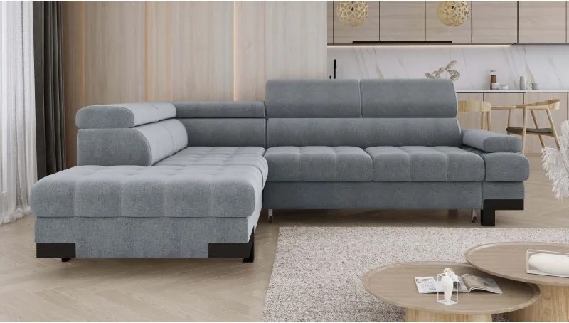 Narożnik SELVA L z funkcją spania i pojemnikiem AUSTIN 18 WERSAL