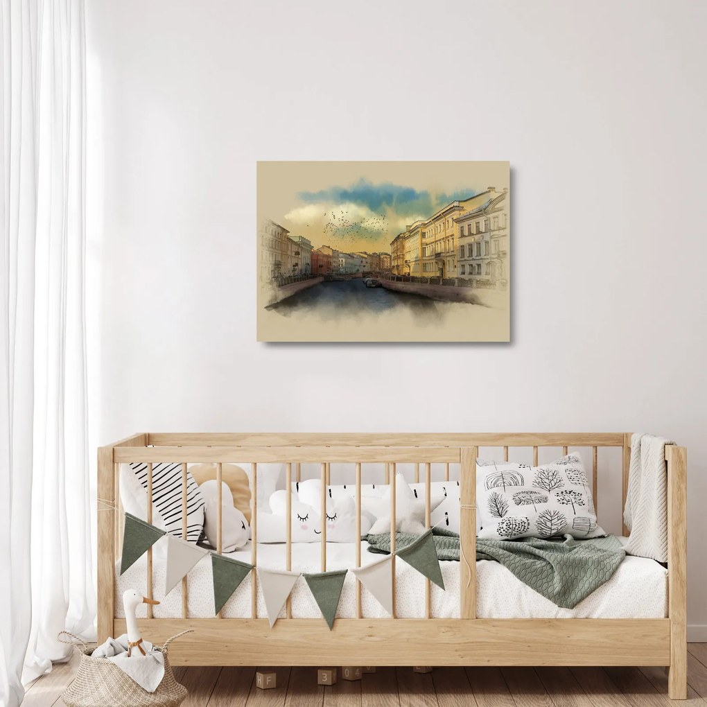 Obraz na szkle - Rzeka Mojka, Sankt Petersburg, Rosja (70x50 cm)