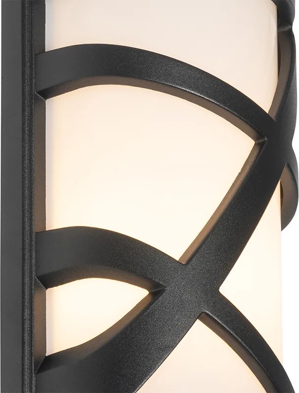 Nowoczesna lampa ścienna zewnętrzna czarna IP44 - Suzie