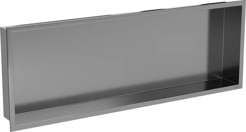 Mexen X-Wall-R półka wnękowa z kołnierzem 90 x 30 cm, gun gray szczotkowany - 19E0903010