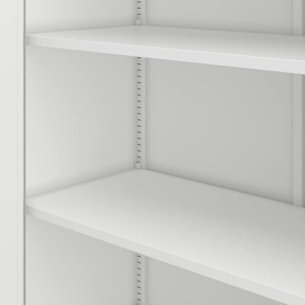 Szafa biurowa metalowa szeroka i wysoka biała, 1150x2200x400 mm: JAN II H2200