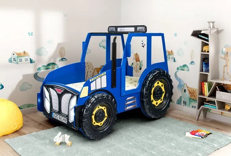 Niebieskie łóżko dla chłopca ciągnik zetor E1-N61