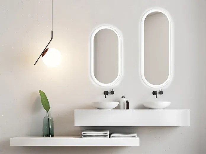 Lustro łazienkowe KORIA 60x130 z oświetleniem LED EXCLUSIVE MIRADO