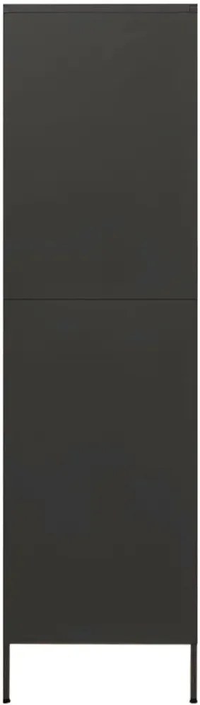 Stalowa szafa gospodarcza dwudrzwiowa antracyt C7-G10