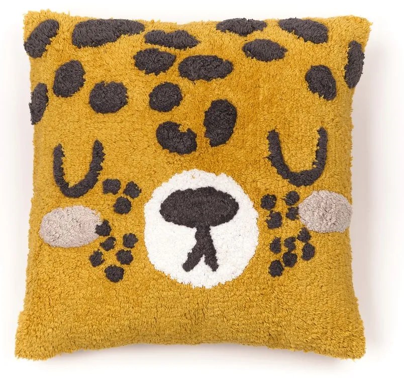 Bawełniana poduszka dla dzieci MAGIC JUNGLE, 40 x 40 cm