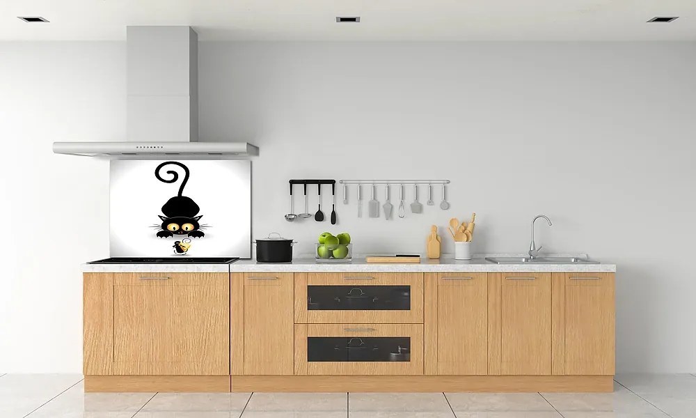 Panel dekor szkło Kot i mysz