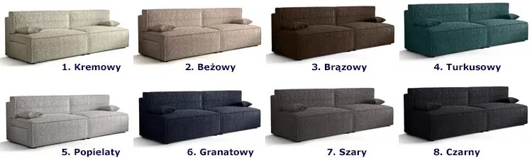 Beżowa kanapa z funkcją spania - Lider 4X