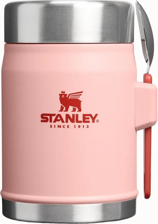 Brzoskwiniowy termos na jedzenie ze stali nierdzewnej 400 ml Legendary Food Jar + Spork Peach Rose – Stanley