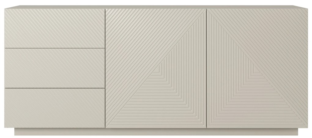 Komoda Asha 167 cm dwudrzwiowa z szufladami - kaszmir