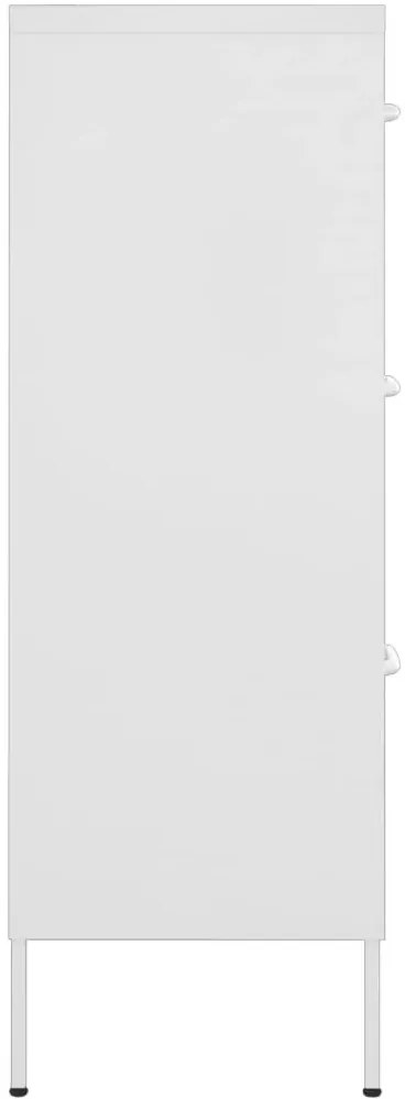 Biała stalowa szafka gospodarcza z 6 szufladami R8-Z02