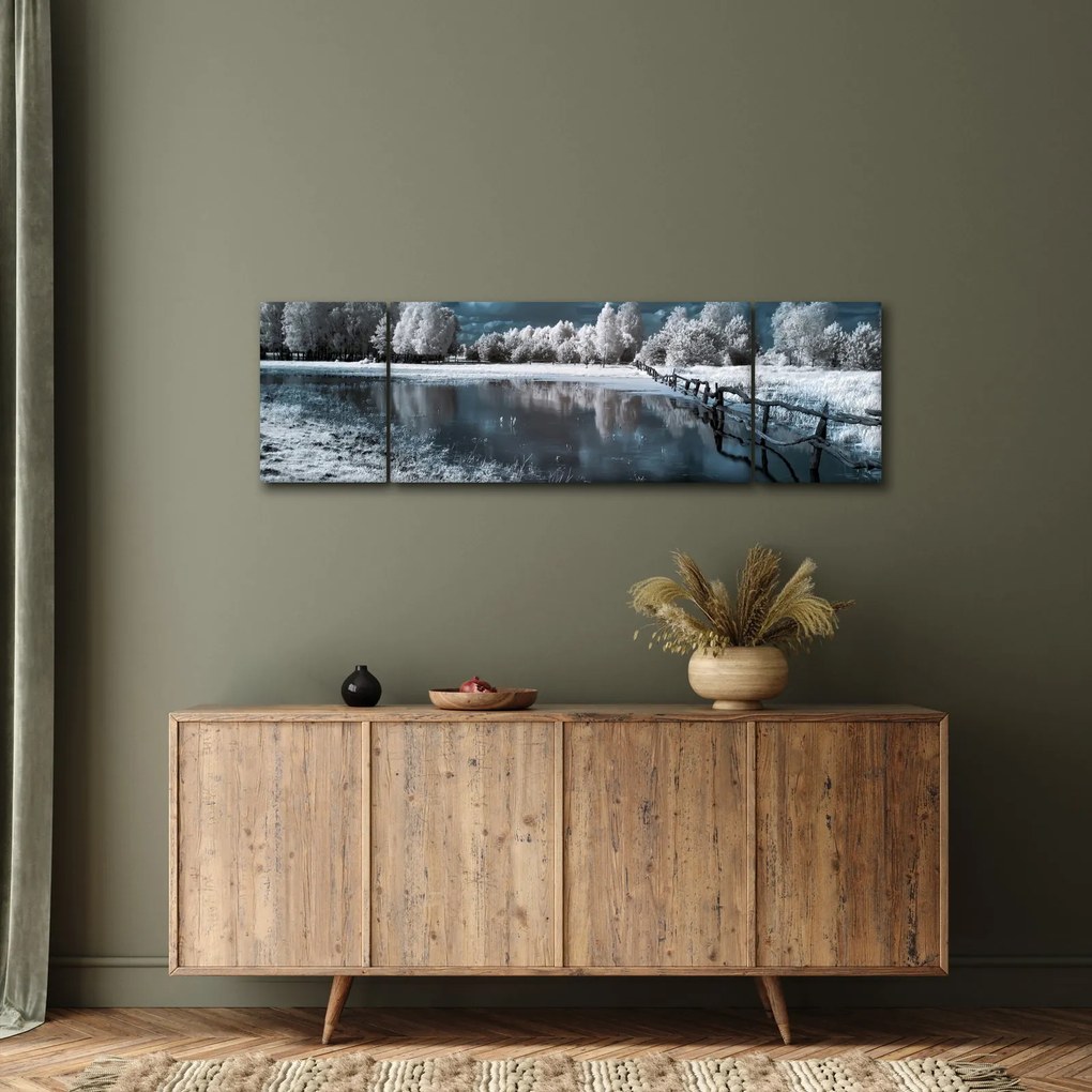 Obraz - Zamarznięty krajobraz (170x50 cm)