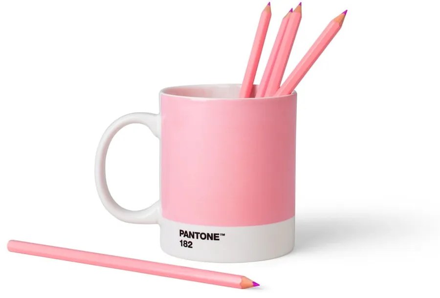 Różowy ceramiczny kubek 375 ml Light Pink 182 – Pantone