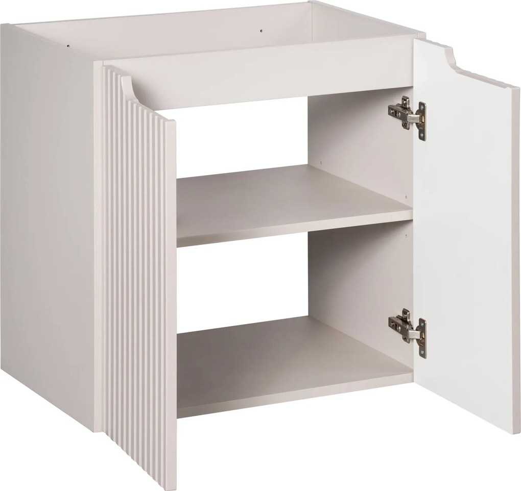 Wisząca szafka podumywalkowa 2-drzwiowa Nova 60 cm, kaszmir mat