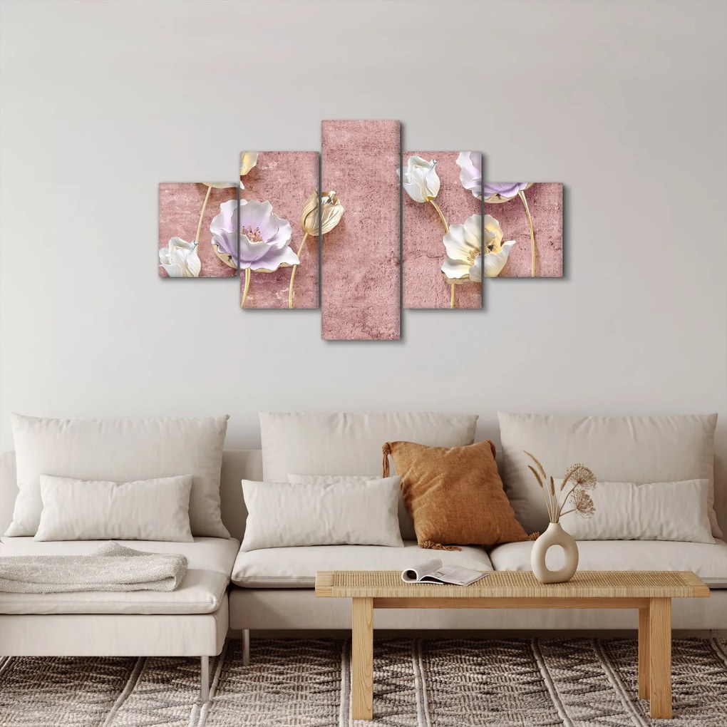 Obraz kwiatów (125x70 cm)