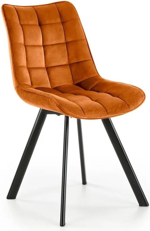 Krzesło do jadalni COMORO, 1 szt., brązowe (cynamonowe)