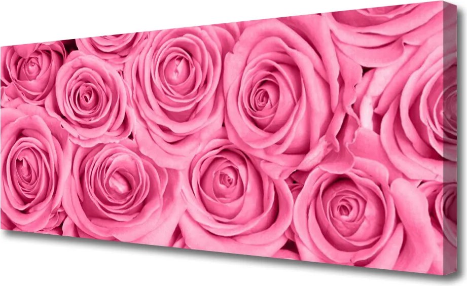 Obraz na płótnie Romantyczne Róże w Rozkwicie