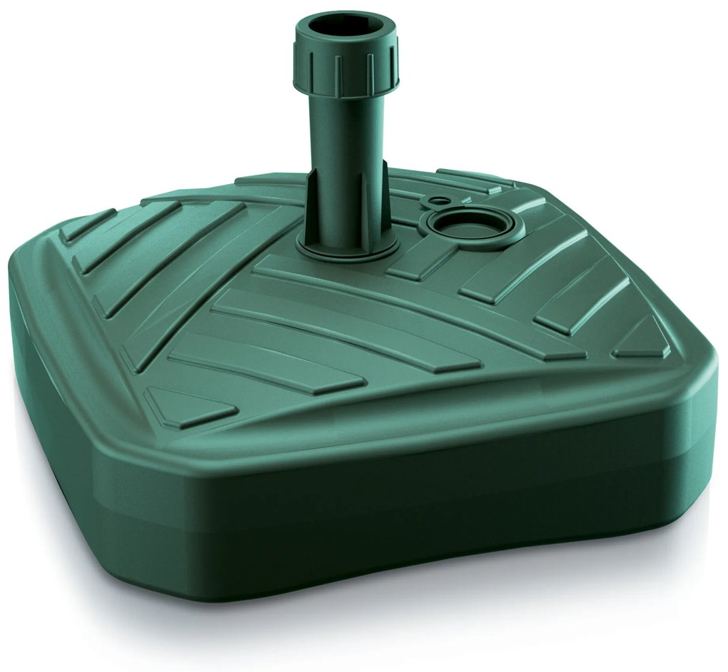 Podstawa parasola kwadratowa 39 cm zielona PROSPERPLAST