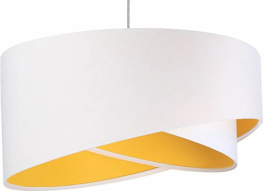 Lampa wisząca GEMSTONE WHITE biała/żółta
