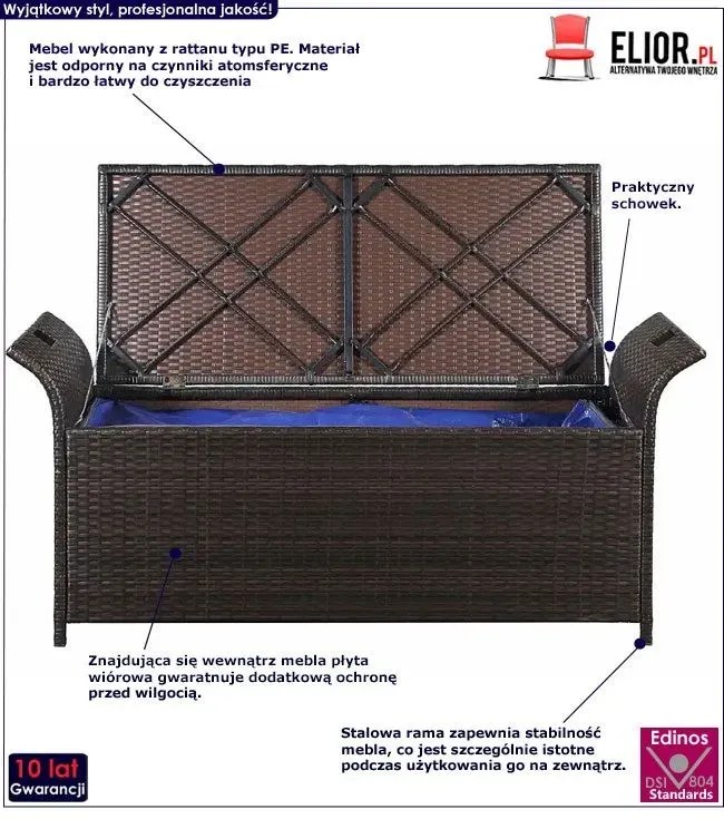 Ławka ogrodowa F9-H56