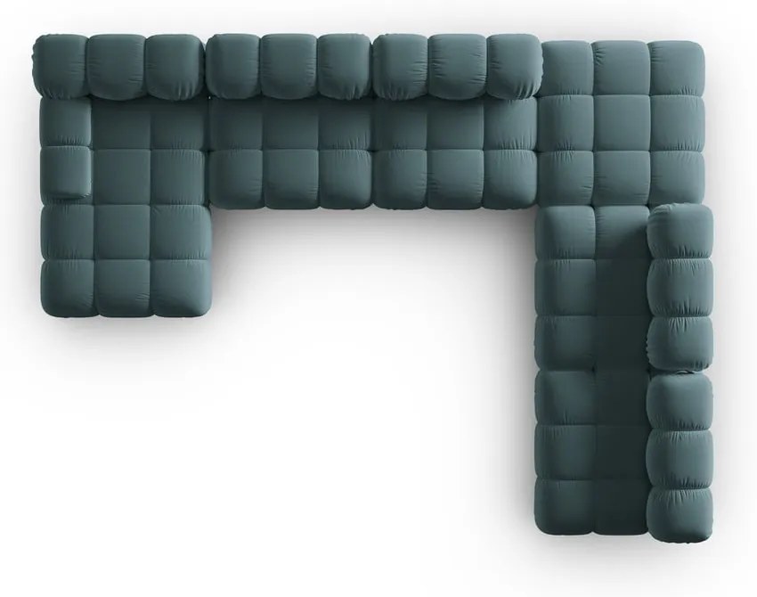 Morska aksamitna sofa 379 cm Bellis – Micadoni Home