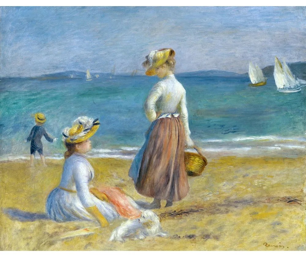 Reprodukcja obrazu Auguste’a Renoira - Figures on the Beach, 50x40 cm