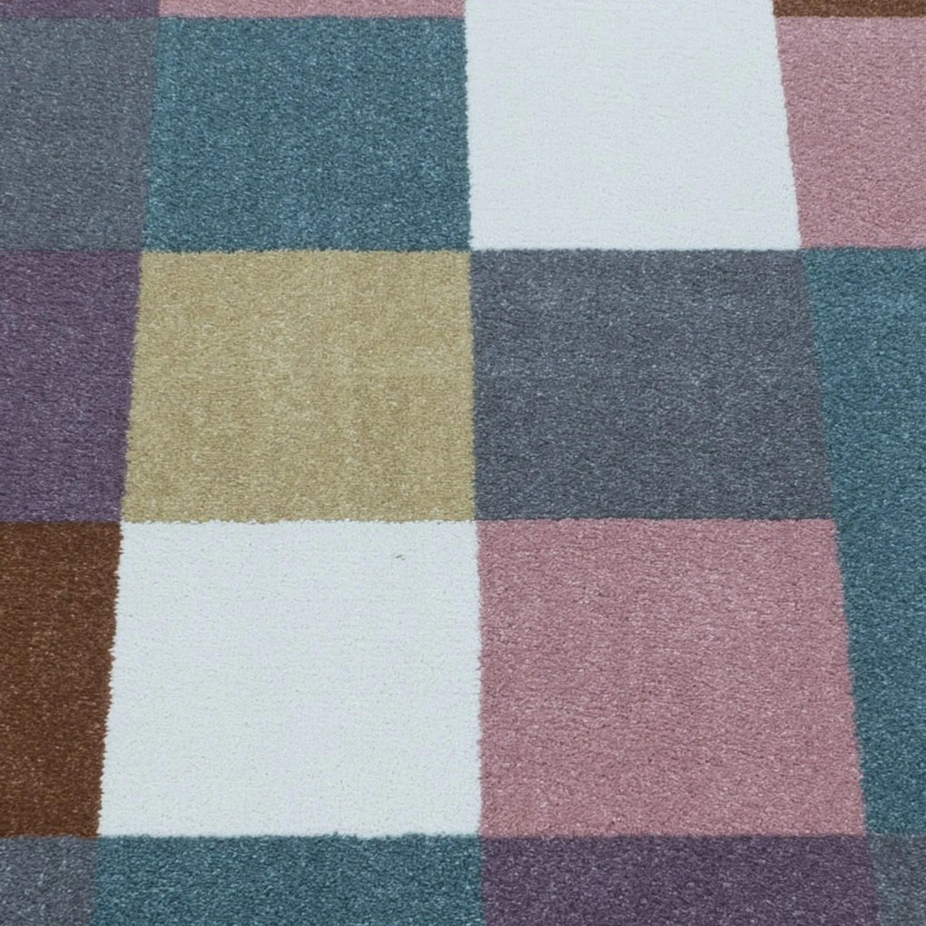 Dywan dziecięcy Funny kwadraciki multikolor 160 cm x 230 cm
